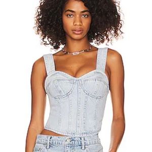 Lovers + Friends Kit Bustier Halter top in Monroe